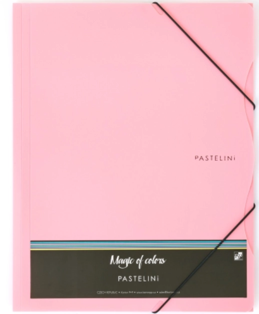KARTON P+P Dossier Pastelini avec élastique A4 rose