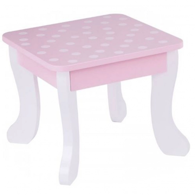 Tooky Toy coiffeuse pour enfants avec tabouret