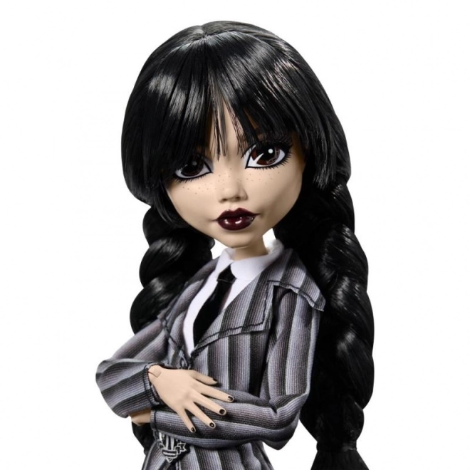 Poupée de mode insp. par Mercredi Addams