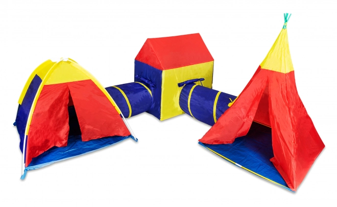 ensemble de jeu pour enfants 5‑en‑1 avec tentes et tunnels IPLAY