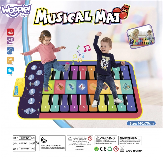 Tapis de danse musical interactif XXL WOOPIE