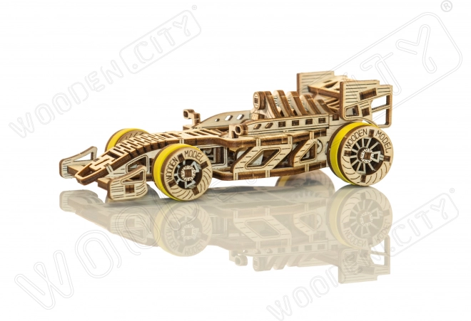 WOODEN CITY 3D puzzle Voiture de Course Bolid 108 pièces