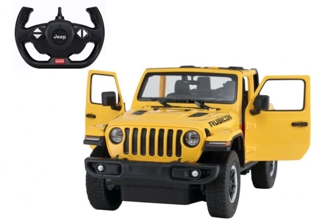 Auto R/C Jeep Wrangler Rubicon 1:14 Rastar – Jaune