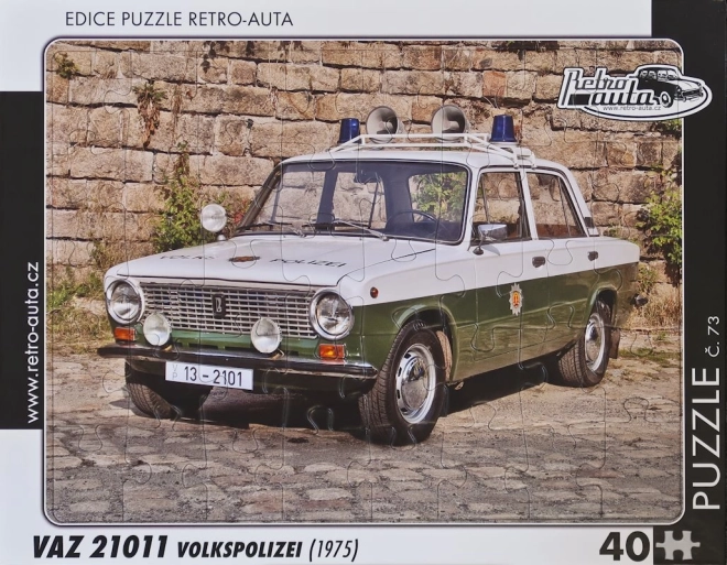 Puzzle RETRO-AUTA VAZ 21011 Volkspolizei 40 pièces