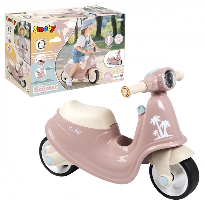 trotteur Smoby scooter rose pour enfants