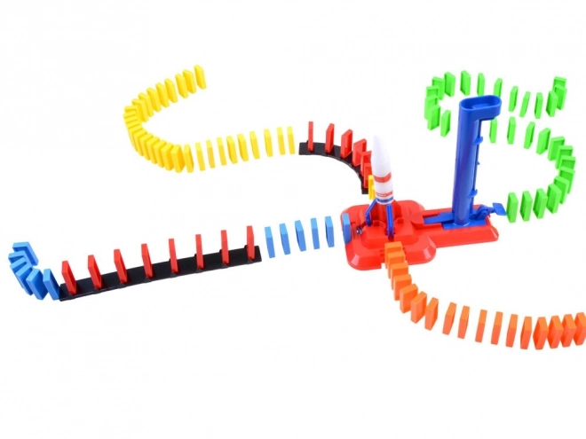 Domino cosmique avec fusée - jouet éducatif