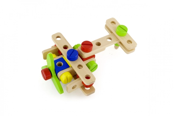 Jeu de construction en bois - 68 pièces