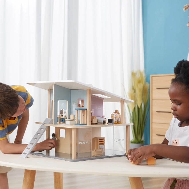 Poupées en bois pour maison de poupée