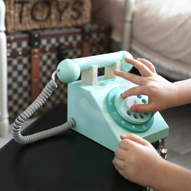 Téléphone en bois classique pour enfants