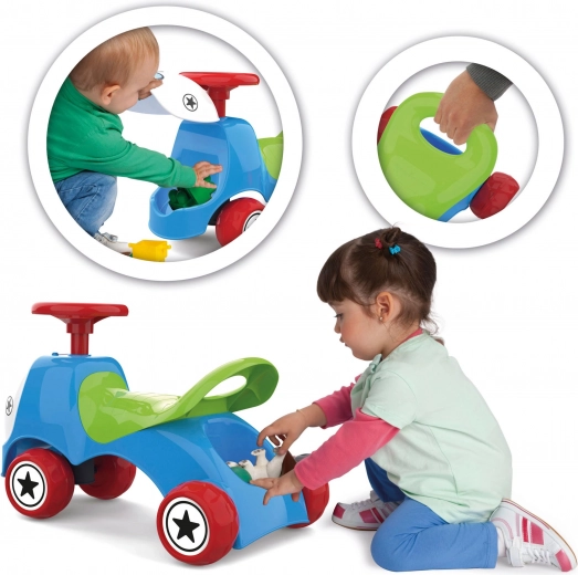 Espace de rangement pratique sous la selle