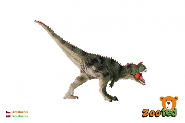 Carnotaurus en plastique figé 18cm dans un sac