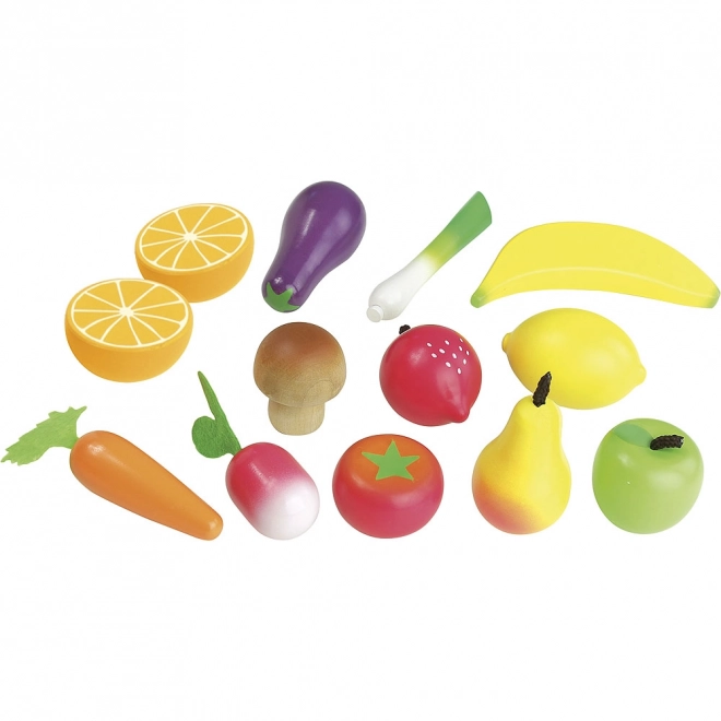Vilac Ensemble de fruits et légumes en bois