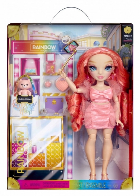 Rainbow High New Friends Poupée de mode - Pinkly Paige Pink