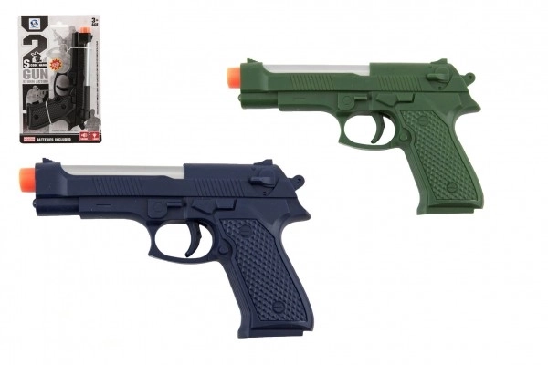 Pistolet avec effets sonores et lumineux 17 cm