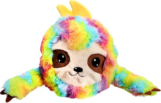Peluche ronde d’animal au motif arc-en-ciel 30 cm