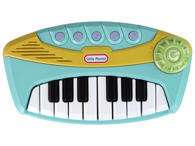 Petit pianiste interactif piano bleu