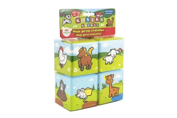 Blocs souples Mes premiers animaux - 4 pcs