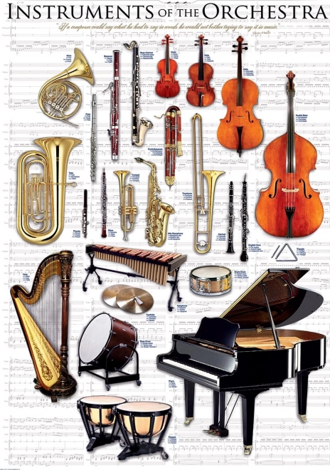 Puzzle EUROGRAPHICS instruments d’orchestre 1000 pièces