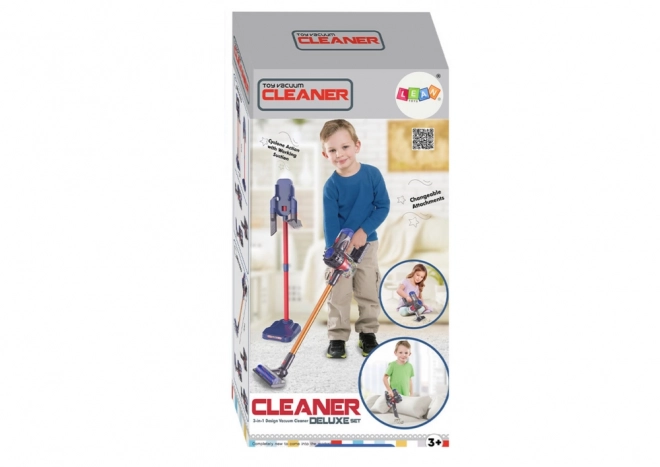 Aspirateur vertical pour enfant avec lumières et sons noir