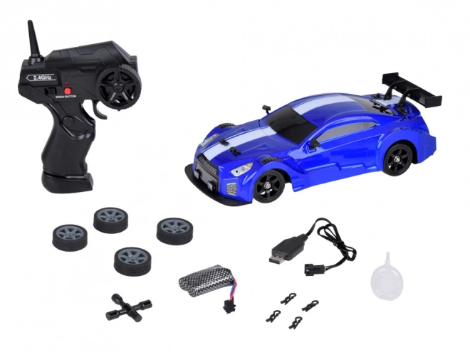Voiture RC de course Drift avec effet de fumée et éclairage LED
