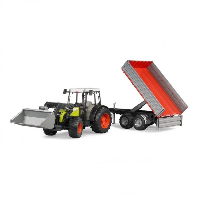 Bruder Tracteur CLAAS Nectis 267F avec chargeur et remorque
