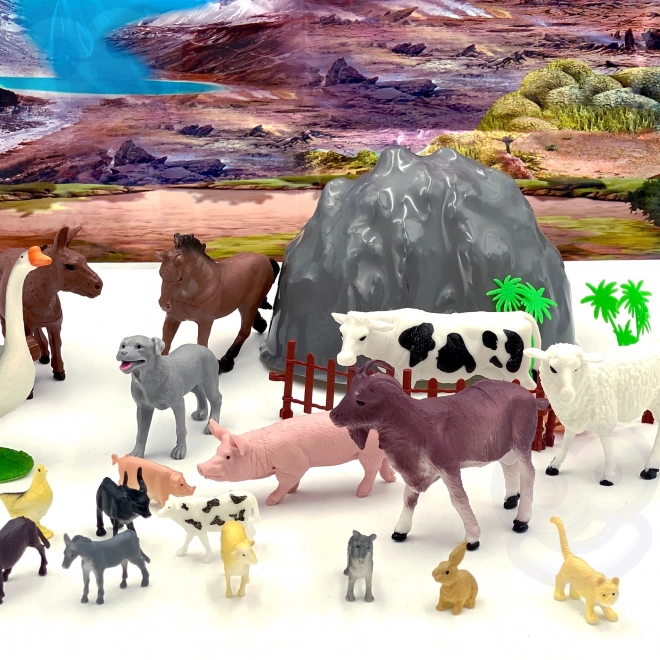 Woopie set de figurines animaux de la ferme 34 pcs