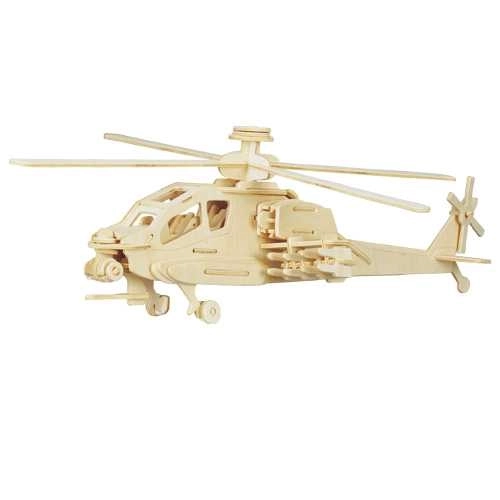 Puzzle 3D en bois hélicoptère Apache