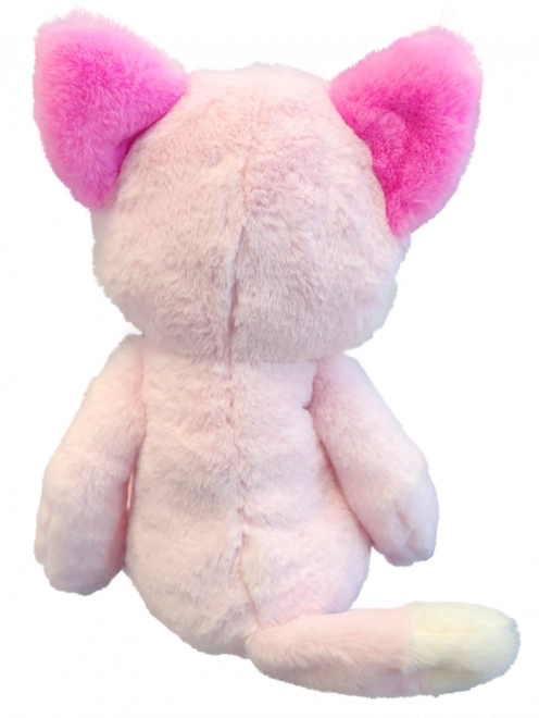 Renard en peluche rose