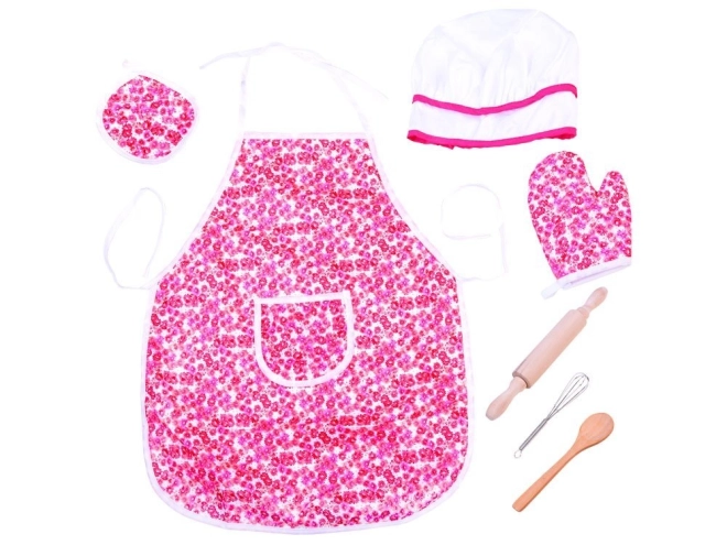 Ensemble de cuisine pour enfants avec motif floral