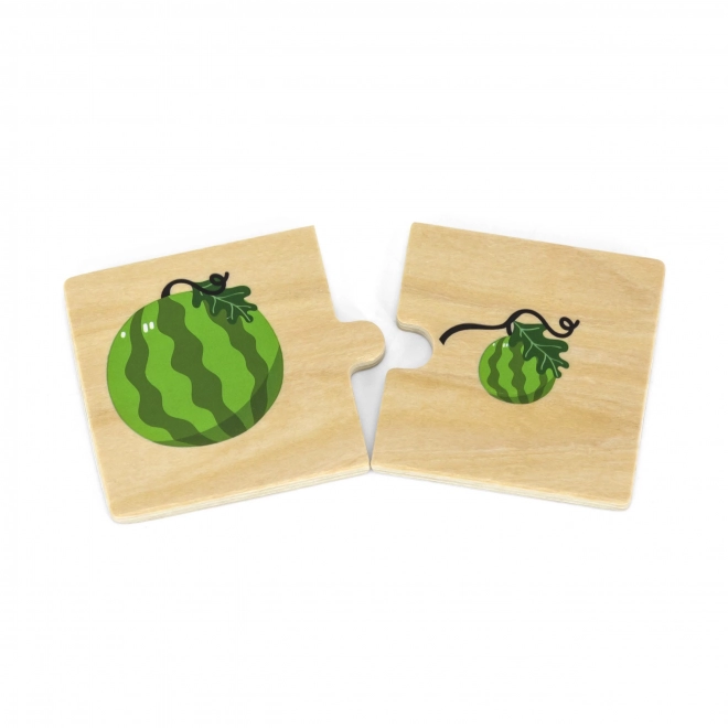 Puzzle en bois avec images d'opposés VIGA