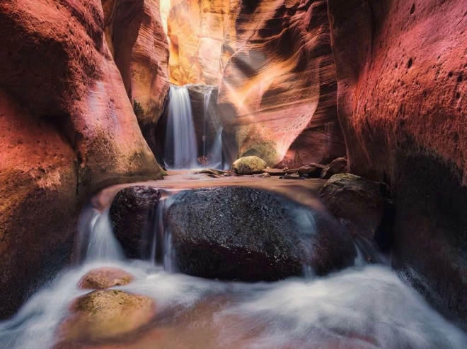 Puzzle Ravensburger 1500 pièces Cascade du Canyon Rouge
