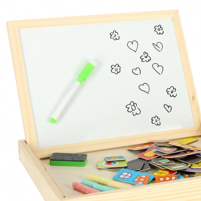 Tableau magnétique en bois - ville