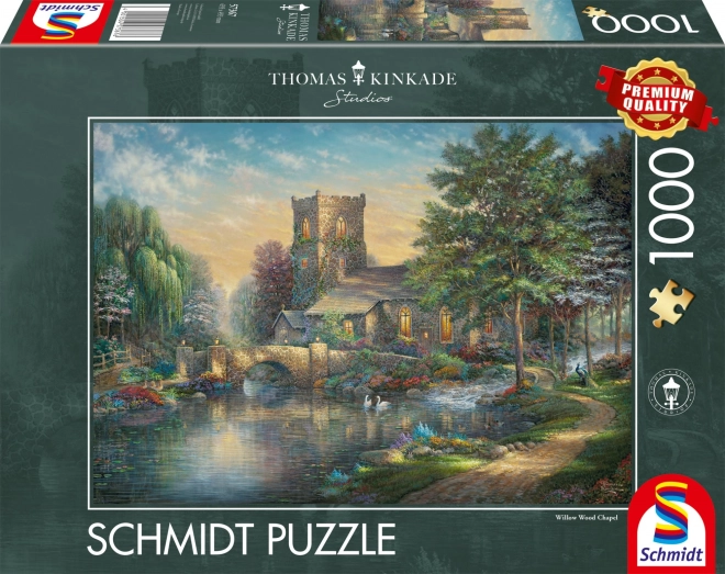 Puzzle Chapelle dans la forêt de saules 1000 pièces