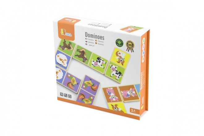 Viga Domino en bois Ferme 28 pièces Montessori