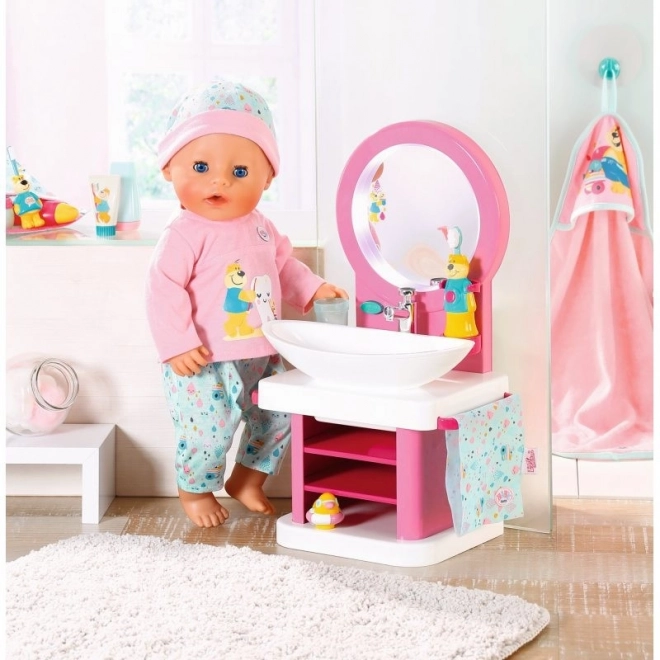 Zapf Creation Baby Born Lavabo avec brosse à dents