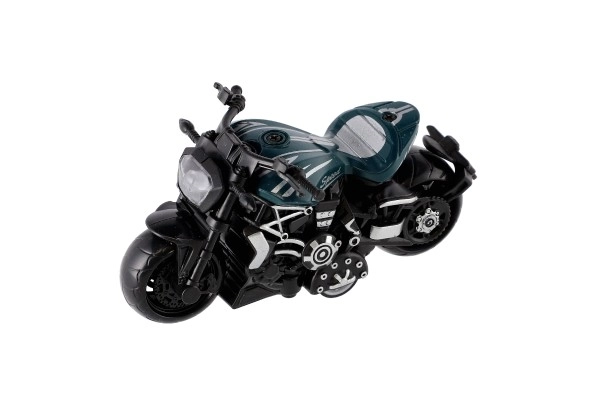 Moto métal/plastique 10 cm à rétro-friction mixte couleurs