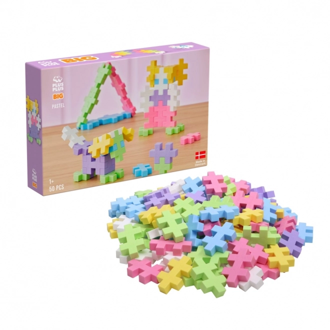 Kit de construction créatif Plus-Plus BIG Pastel pour enfants