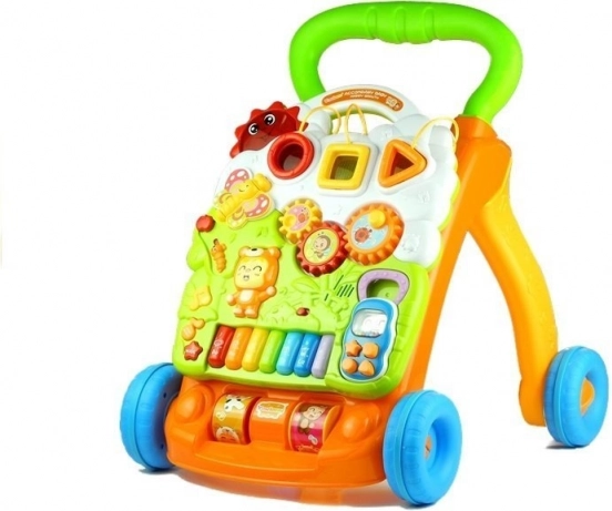 2-en-1 : trotteur avec panneau amovible