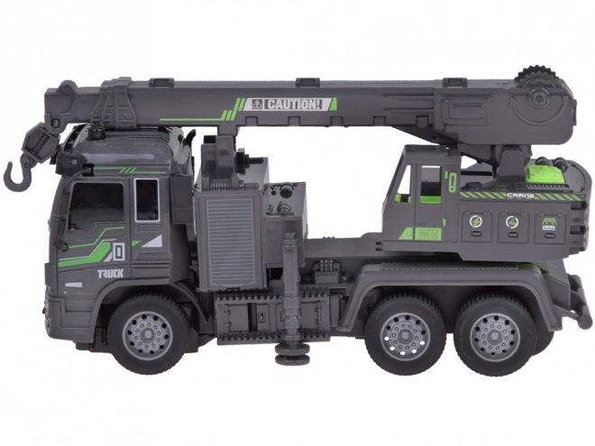 Camion de construction grue avec lumières LED