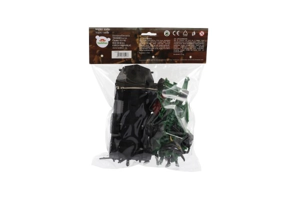 Ensemble de soldats et d'équipements militaires en plastique