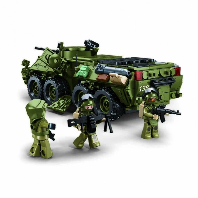 Kit de construction char BTR-80AS IFV de Sluban à l'échelle 1:35