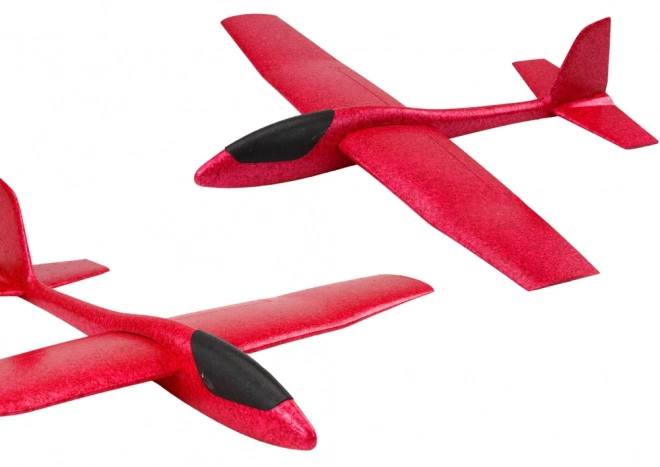 Grand planeur en polystyrène rouge 68 cm