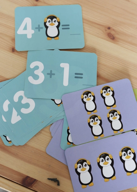 Balance d'équilibre Woopie avec pingouins pour l'apprentissage des mathématiques