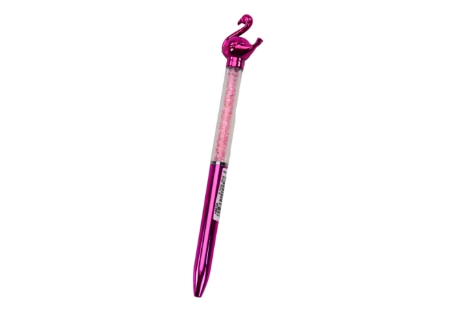Stylo à bille avec pointe bleue Flamingo Diamonds 0,7 mm Mix