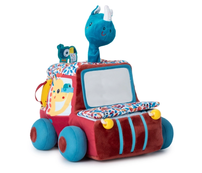 Lilliputiens - voiture textile avec activités et miroir