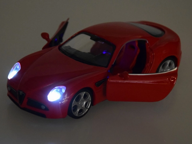 Modèle de voiture en métal Alfa Romeo 8C Competizione échelle 1:32