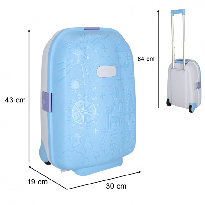 Valise de voyage pour enfants avec roulettes LED