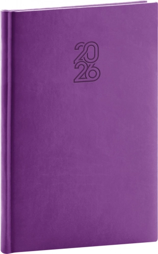 Agenda hebdomadaire NOTIQUE violet 2026, 15 x 21 cm