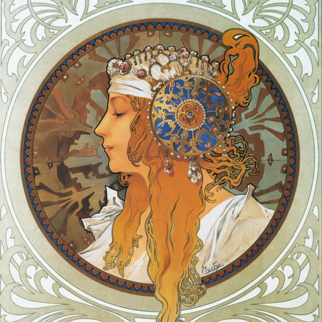 Calendrier de notes Alfons Mucha 2026