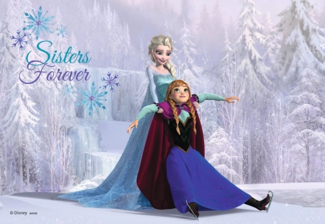 Puzzle 2x24 pièces La Reine des neiges Sœurs pour toujours